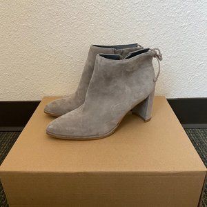 Suede Heel Booties